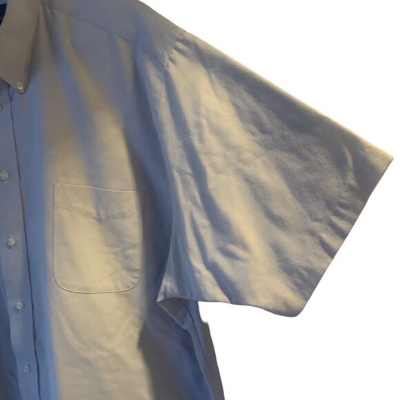 Pre Owned Men’s Barrington Short Sleeve Button Up Shirt Sz 18 Casual Comfort - Picture 2 of 10